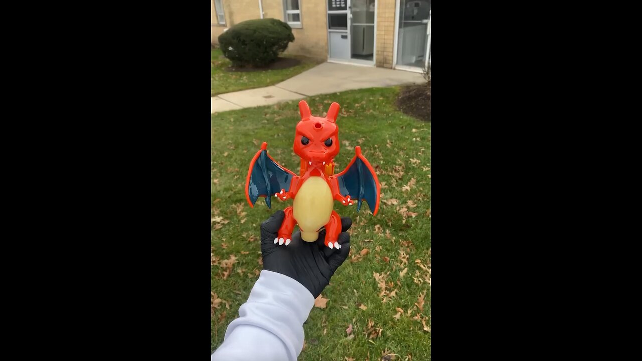 Glass Funko Charizard dab rig