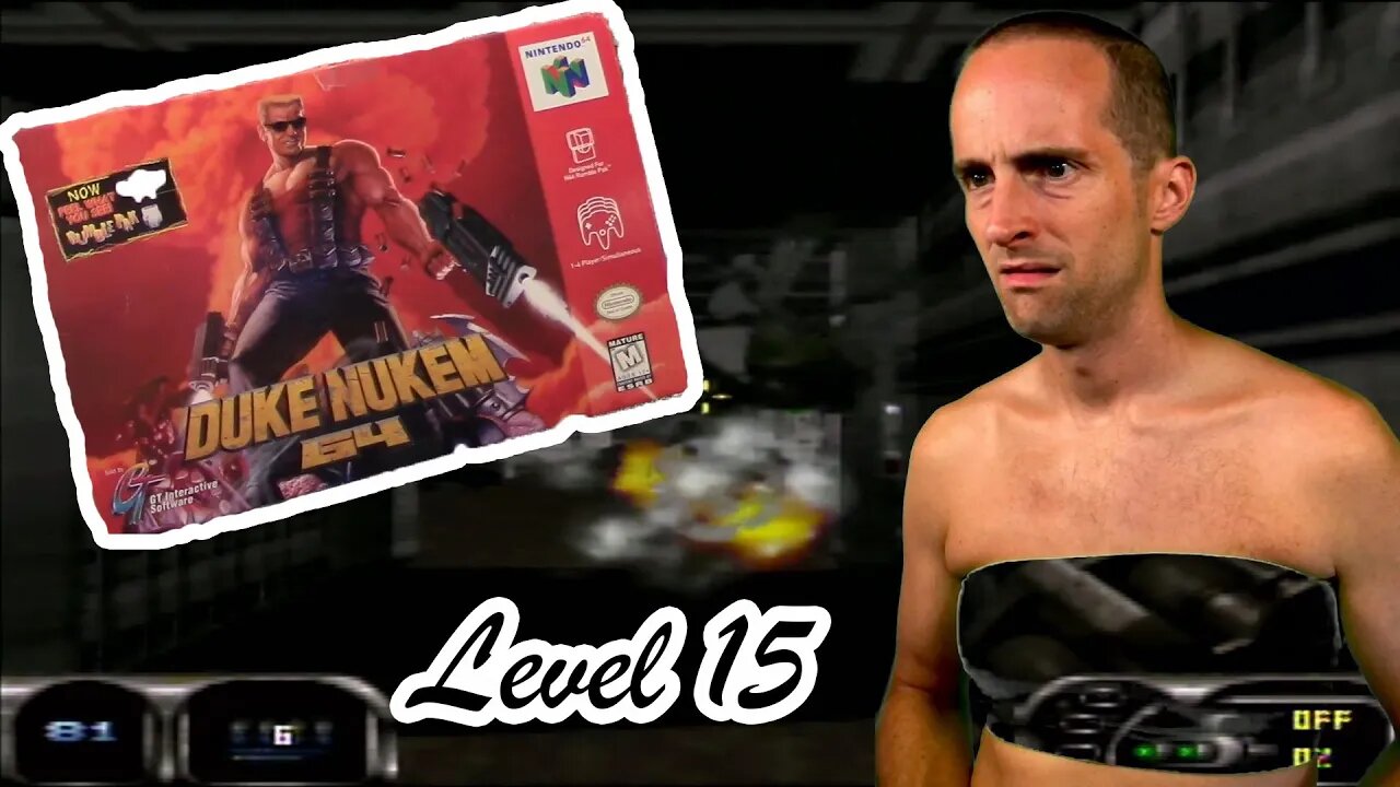 #n64 #dukenukem Duke Nukem 64 Level 15 Lunar Reactor Damn I'm Good on Nintendo 64