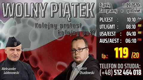 WOLNY PIĄTEK - Kolejny protest, kolejny pat? - Olszański, Osadowski NPTV (11.09.2020)
