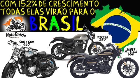 NOVAS MOTOS ROYAL ENFIELD VEM AI. Com 152% de crescimento todas elas virão para o BRASIL de Arake