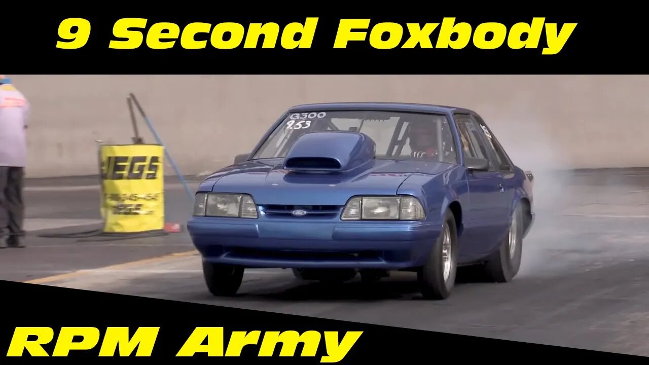 9 Second Foxbody Mustang Drag Racing