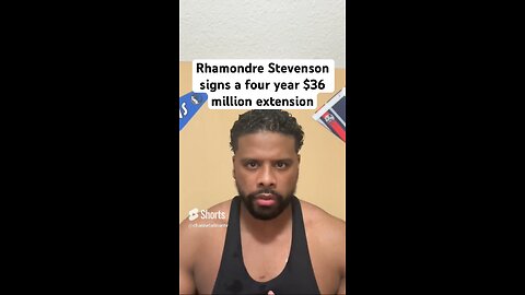 Rhamondre Stevenson signs a four year $36 million extension #shorts #sportsnews #nfl #football