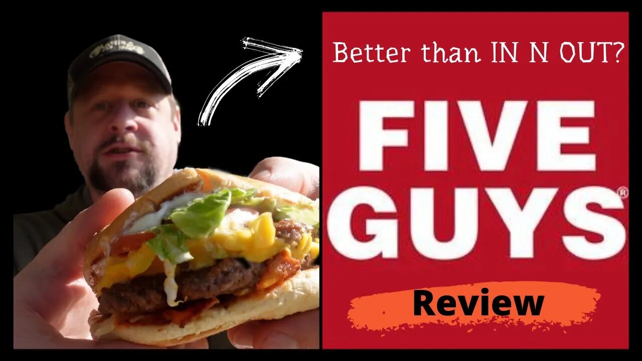 Five Guys Burgers review [ cheeseburger showdown ] hamburger tour.