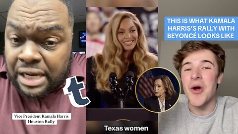 TikTok Reacts To Beyonce Supporting Kamala Harris TX Rally