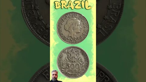 Brazil 500 Reis 1912.#shorts #education #coinnotesz