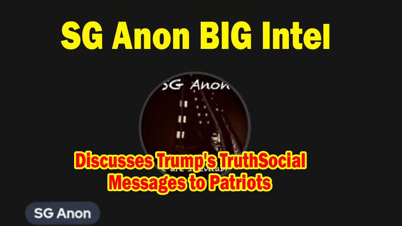 SG Anon BIG Intel Sep 24: "Discusses Trump's TruthSocial messages to Patriots"