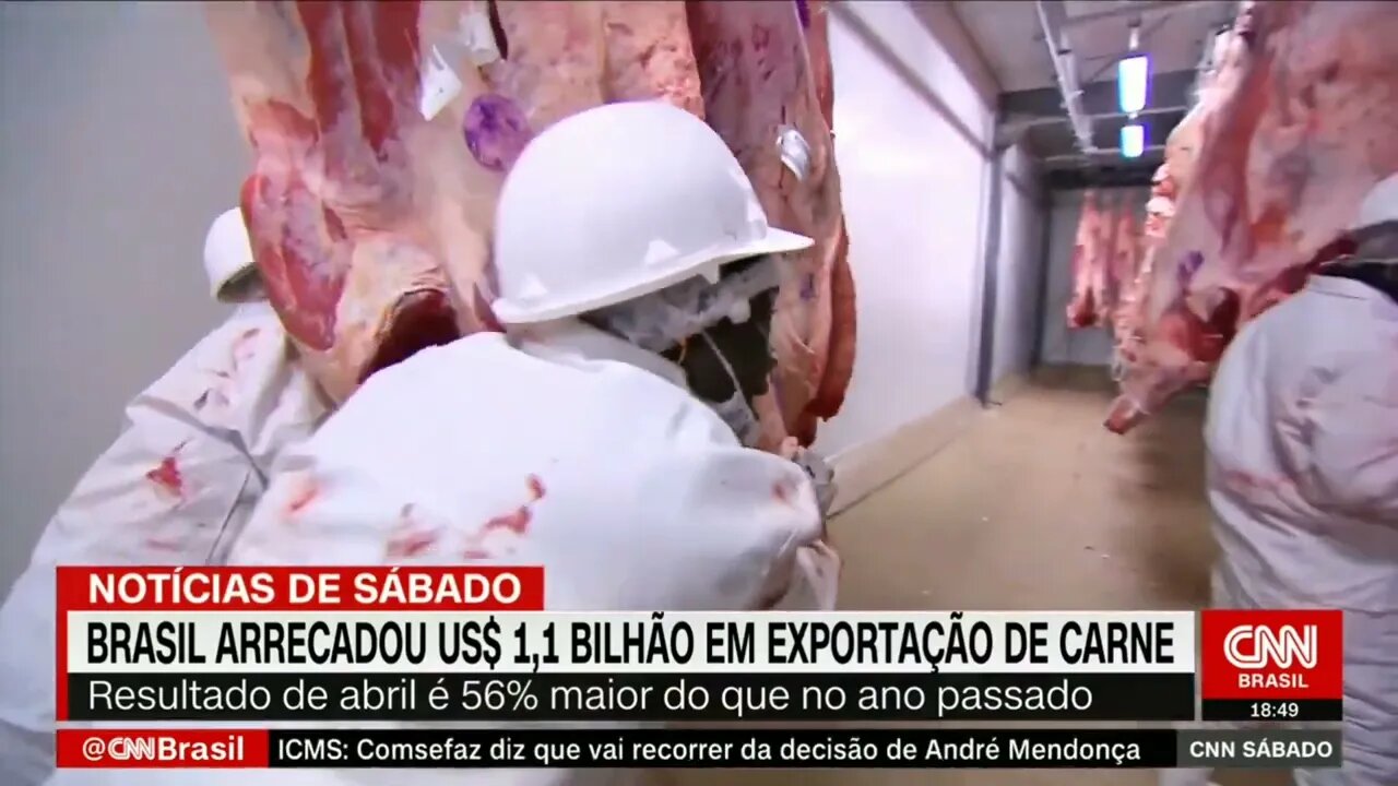 Brasil arrecadou US$ 1,1 bilhão em exportação de carne em abril | @SHORTS CNN