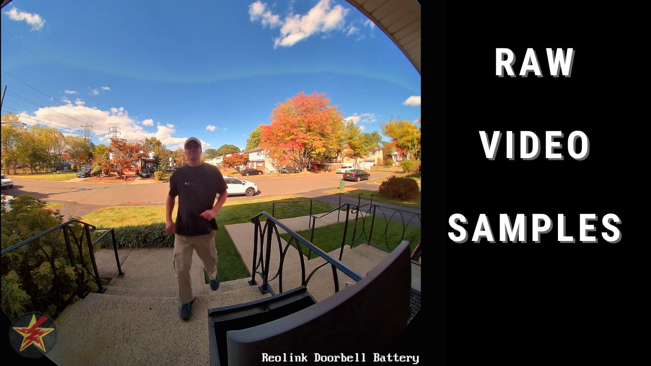 REOLINK Battery Doorbell RAW Footage