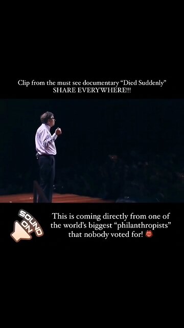 BILL GATES ON DEPOPULATION!