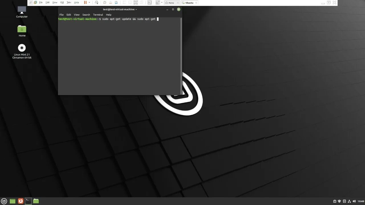 how to do a full system update/upgrade with 1 command in linux mint.