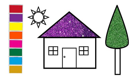 Learn How To Draw A House | House Drawing & Coloring With Watercolor and Marker / Color World