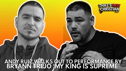 BRYANN TREJO Performs 'My King is Supreme' at ANDY RUIZ fight