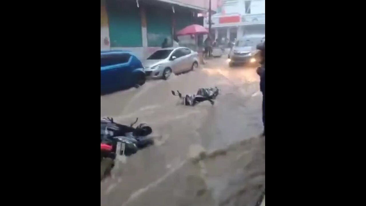 Severe flooding has hit Indonesia.