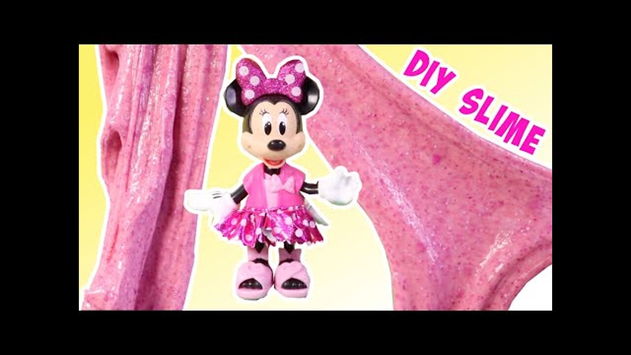 How to Make Minnie Mouse Pink Slime with 3 Ingredients