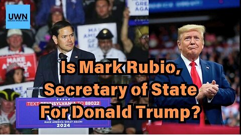 Mark Rubio, Secretary of State For Donald Trump