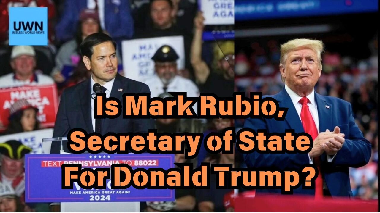 Mark Rubio, Secretary of State For Donald Trump