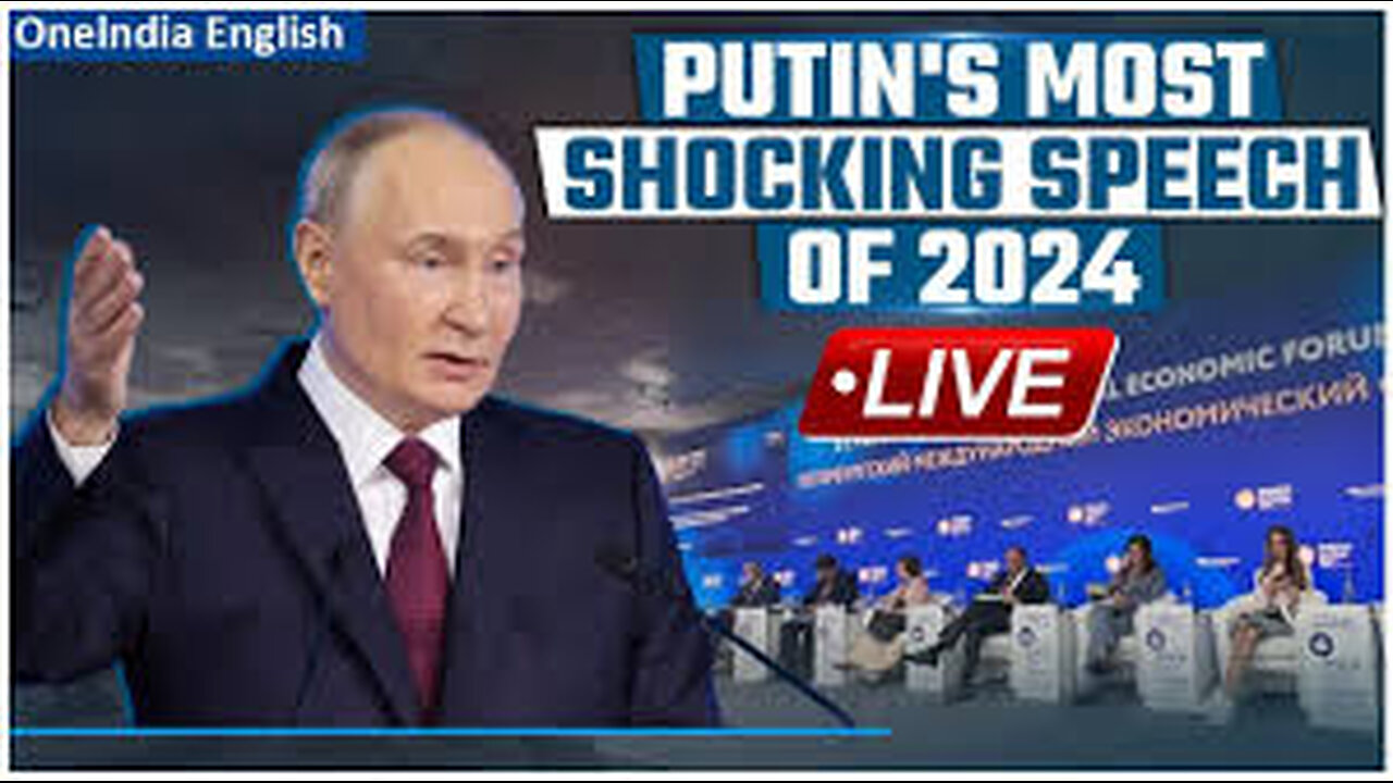 LIVE: Vladimir Putin's Most Shocking Speech Against U.S On Nuclear Weapons | SPIEF 2024 | Russia