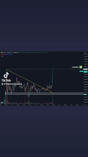 🚨#Bitcoin There is the liquidity grab! Yearly highs at $31K still untouched.