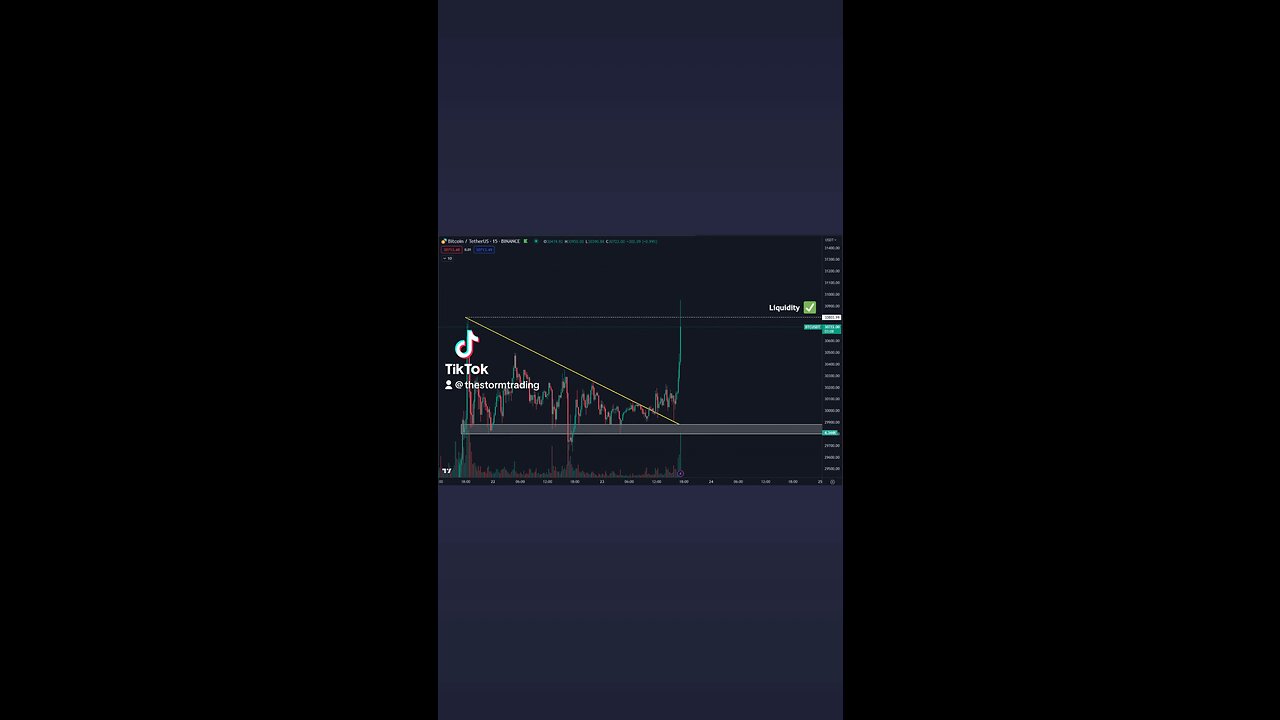 🚨#Bitcoin There is the liquidity grab! Yearly highs at $31K still untouched.