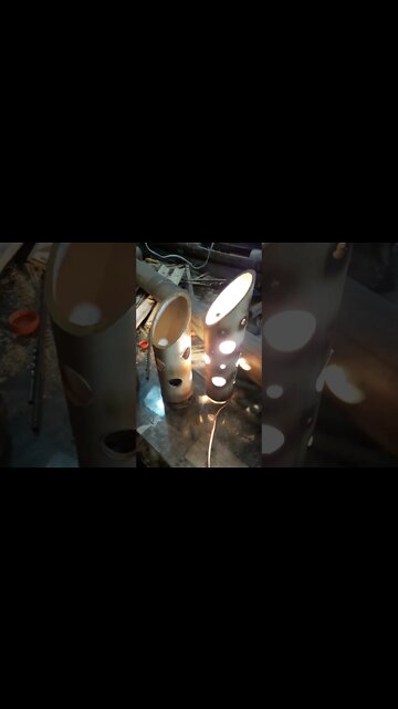 Luminária de teto de bambu #shorts