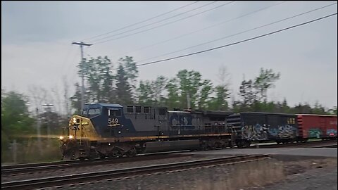 Long 640 Axle CSX Trash & "Manifest" Train