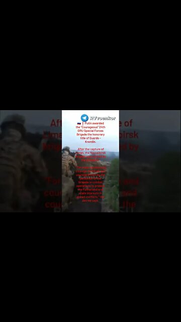 Putin Awarded The Courageous 24th GRU Special Forces Brigade Honorary Title Of Guards - Kremlin Pt.1