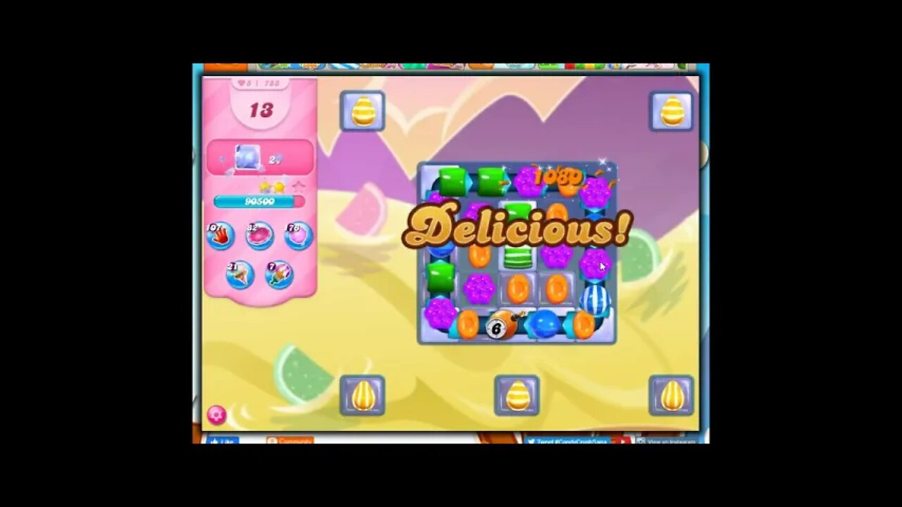 Candy Crush Level 788 Talkthrough, 15 Moves 0 Boosters