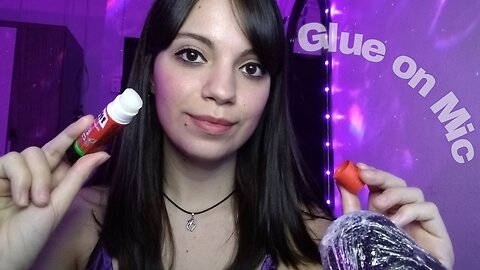 ASMR - Cola no microfone pra grudar no cérebro (Glue on Mic)