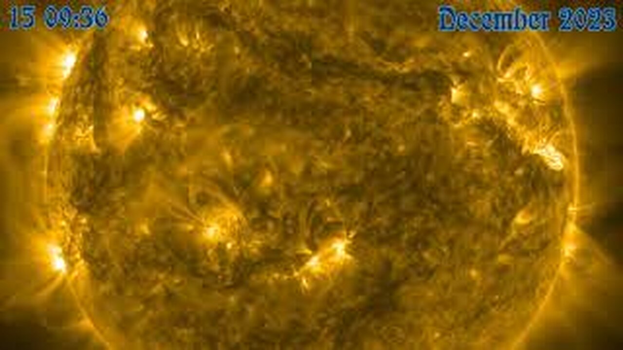 December 2023 view of our sun from SDO