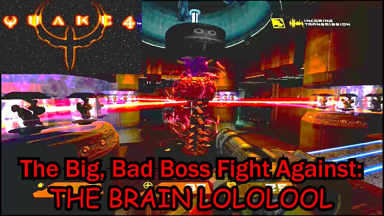 Quake 4- With Commentary- Xbox 360- End-Game Boss Fight Against... THE BRAIN ROFLFOLOLOLO