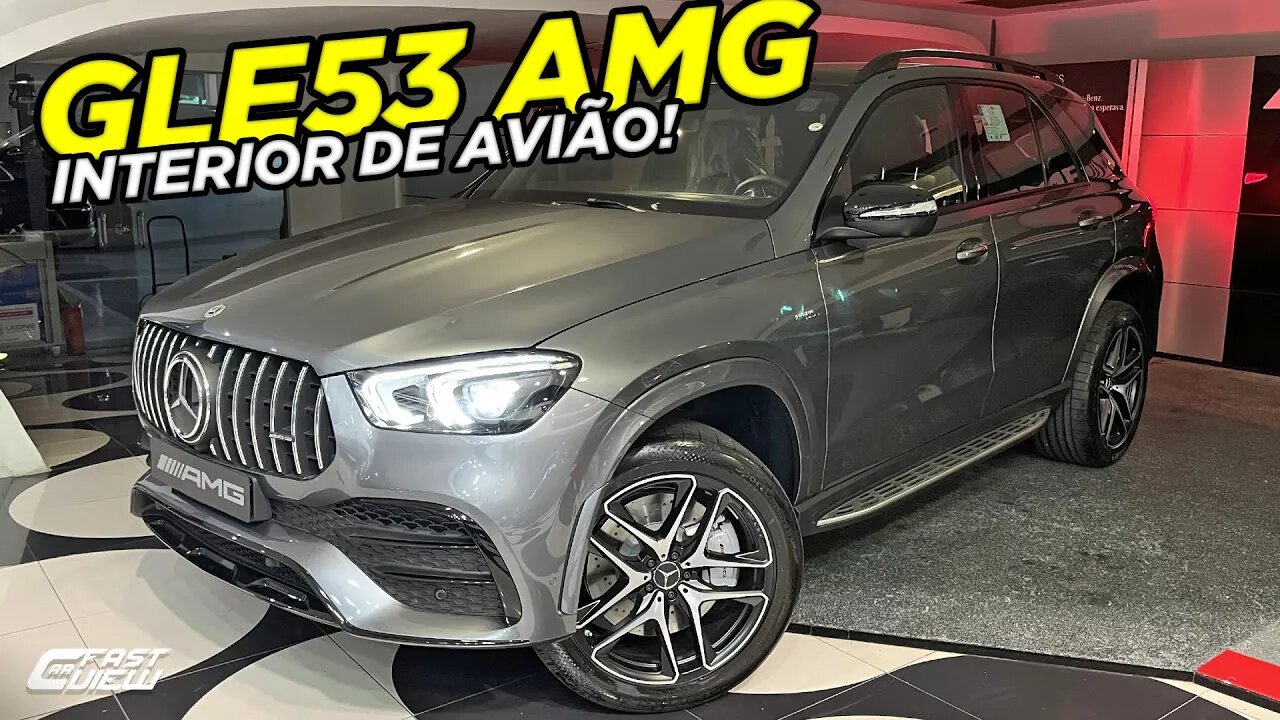 NOVO MERCEDES BENZ GLE 53 AMG 2022 TEM 7 LUAGRES, LUXO, PERFORMANCE E INTERIOR DE AVIÃO!