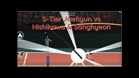 The Spike Volleyball - S-Tier Jaehyun vs Trifecta of Nishikawa, Sanghyeon, Iron Wall High