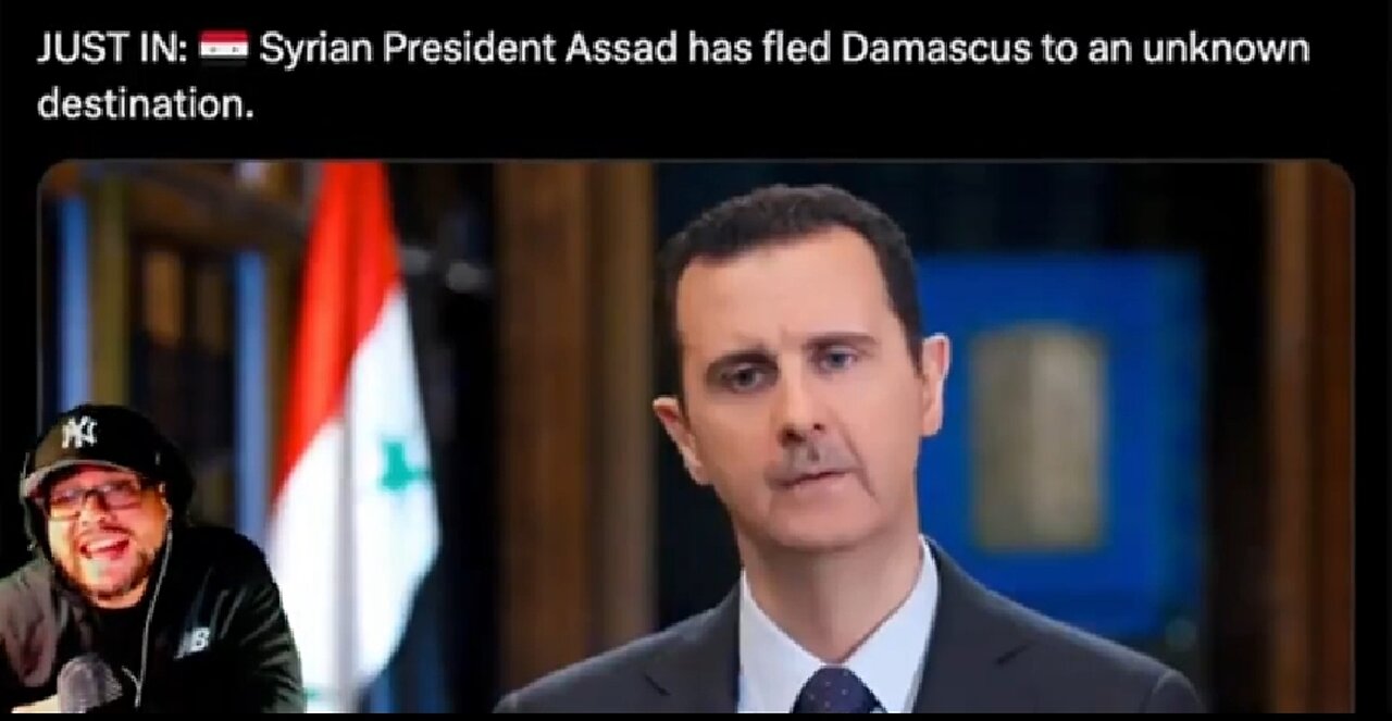 PLANE CARRYING ASSAD EITHER CRASHED OR EMERGENCY LANDED - DAMASCUS HAS FALLEN ☠️