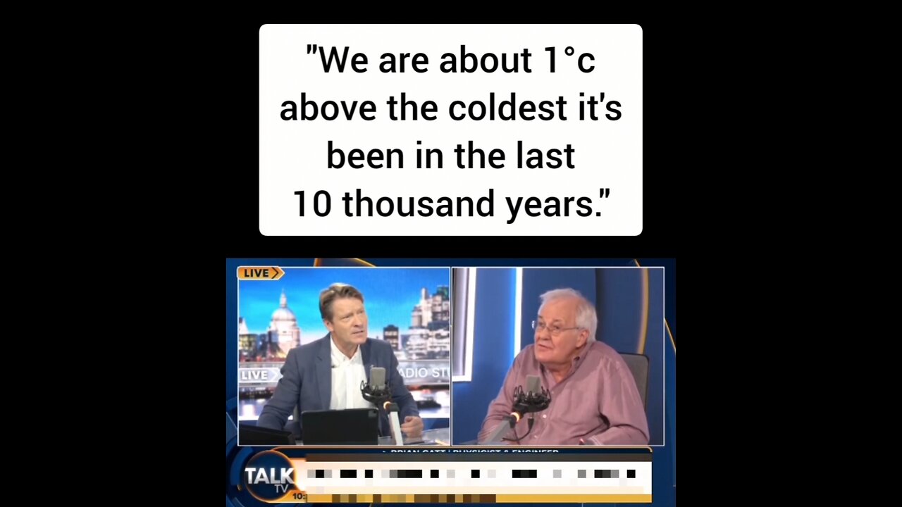 "We Are About 1°C Above The Coldest It's Been In The Last 10 Thousand Years"