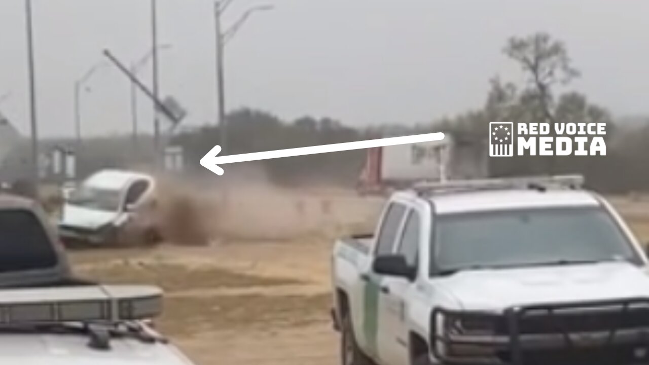 Wild Crash Of Suspected Human Smuggler Caught On Camera Near Border Patrol Checkpoint In Uvalde, TX