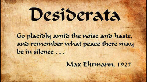 Desiderata