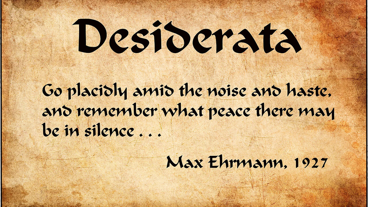 Desiderata