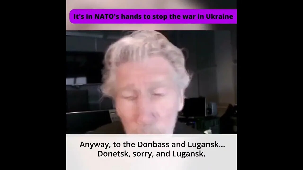 Roger Waters: "NATO doesn't want the war in Ukraine to end. There's huge fortunes to be made"