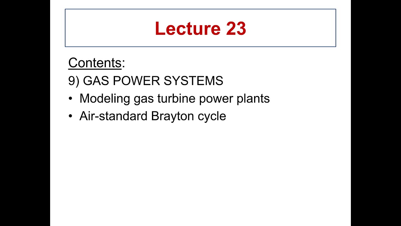 Lecture 23 - ME 3293 Thermodynamics I (Spring 2021)