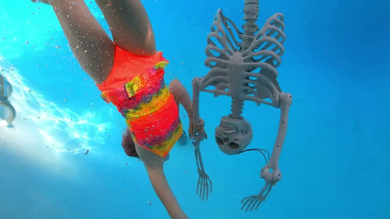 Swimming with Pet Mermaid in Cold Water