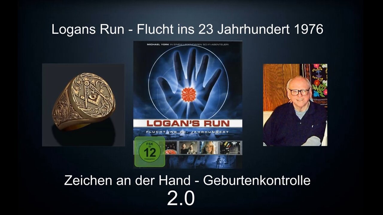 Logans Run 1976 Film deutsch Transhumanisten Science fiction Zeichen Hand Theosophie