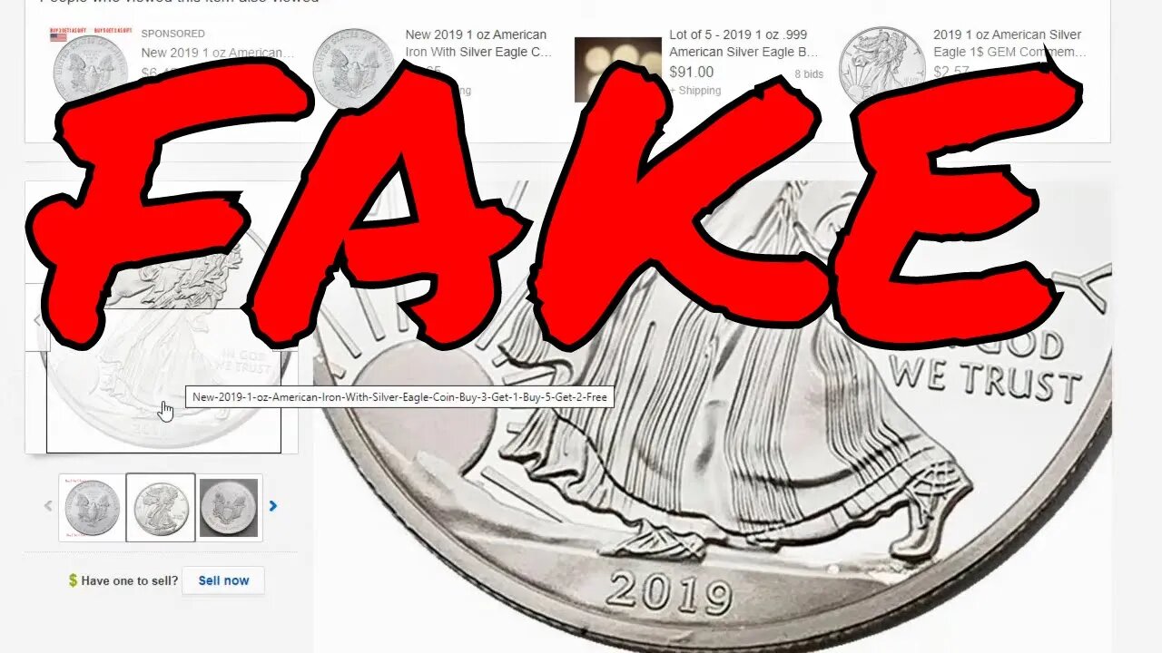 WARNING: 2019 Fake Silver Eagles On eBay!