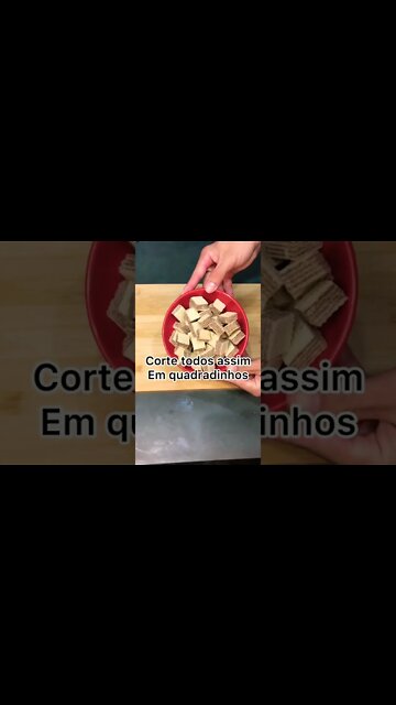 BISCOITO WAFER DE CHOCOLATE 🍫😋 | Receitas #Shorts