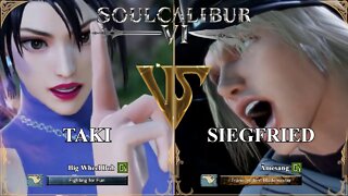 Taki (Big Wheel Bob) VS Siegfried (Amesang) (SoulCalibur VI — Xbox One Casual)