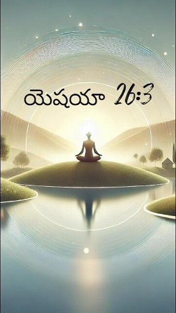 యెషయా 26:3 - ఎవనిమనస్సు నీమీద ఆనుకొనునో వానిని నీవు పూర్ణశాంతిగలవానిగా కాపాడుదువు. ఏలయనగా అతడు...