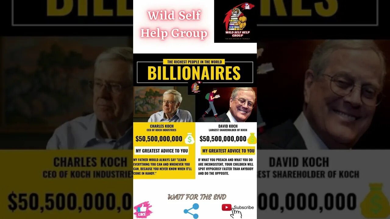 🔥Advice from Charles Koch and David Koch🔥#shorts🔥#wildselfhelpgroup🔥10 April 2022🔥