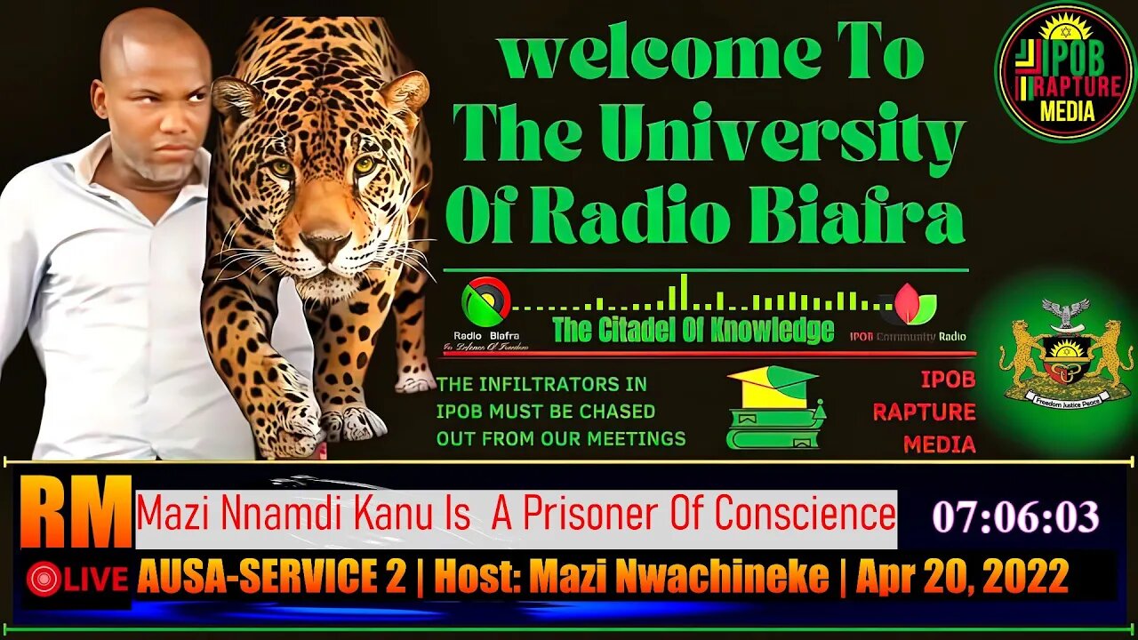 Welcome To The University Of Radio Biafra | HAUSA-SERVICE | Host: Mazi Johnathan | Apr 20, 2022