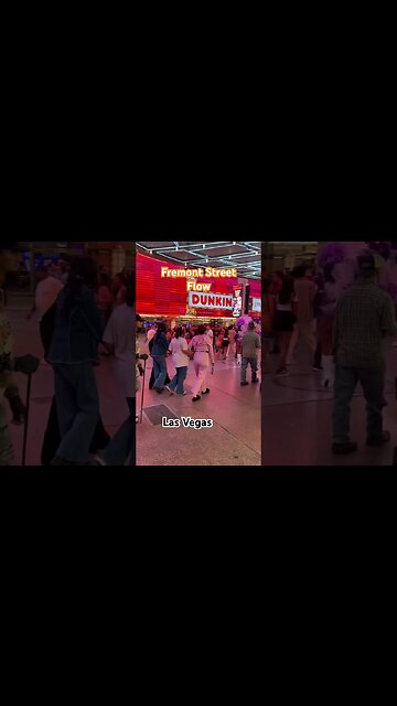 Las Vegas intersection Fremont Street at Casino Center