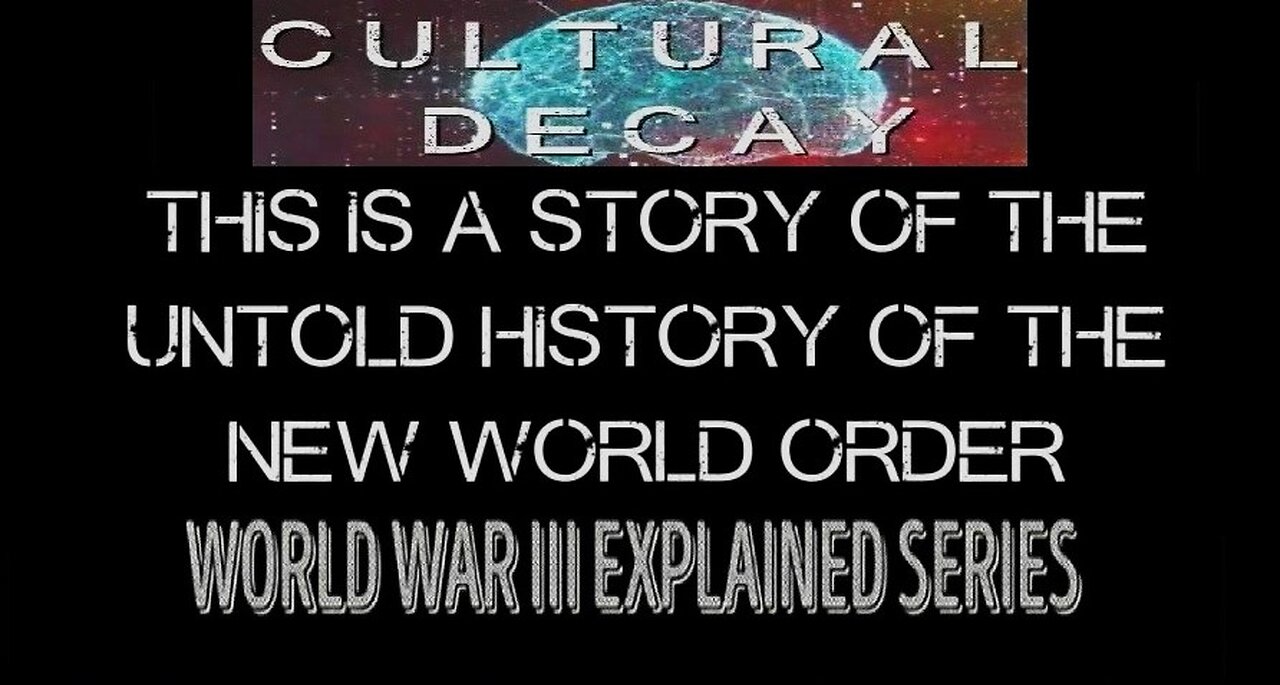 CULTURAL DECAY - 5TH GENERATION WARFARE