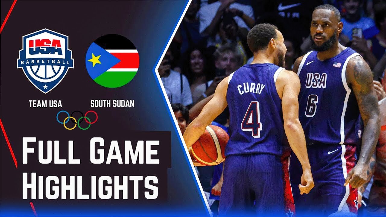 Team USA vs South Sudan Full Game Highlights __ 2024 Olympics